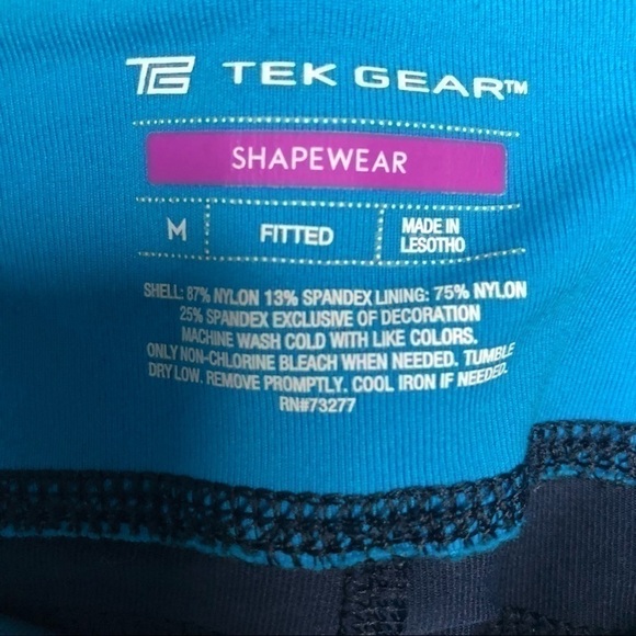 Tek Gear Blue and Purple Cropped Leggings - Picture 4 of 8